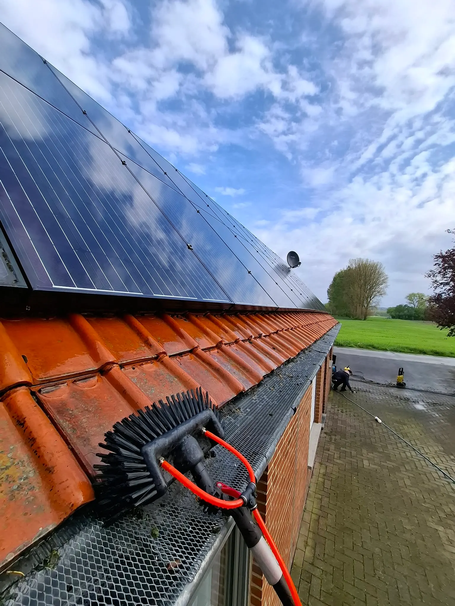 Réalisation Makclean — Nettoyage professionnel de panneaux solaires à Celles